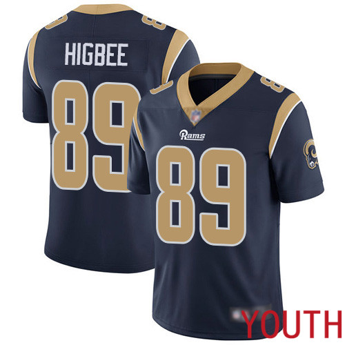 Los Angeles Rams Limited Navy Blue Youth Tyler Higbee Home Jersey NFL Football 89 Vapor Untouchable